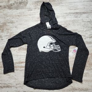 Girls Cleveland Browns Hooded shirt size XL 14-16 NFL